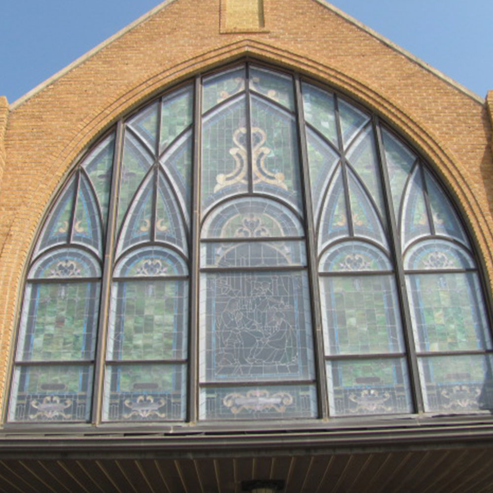 1. First United methodist Church Nocona TX Leaded Glass Restoration Protective Glazing 4
