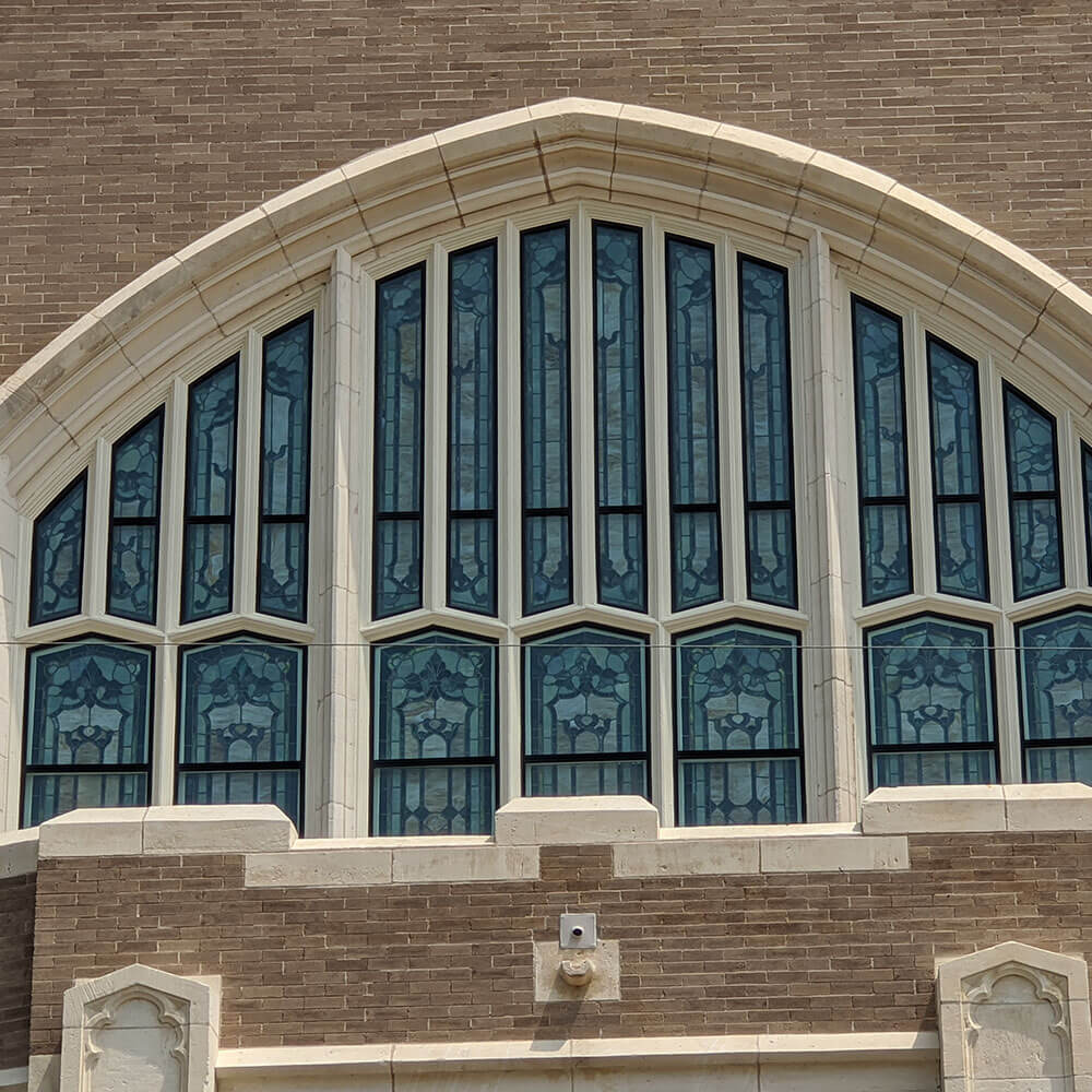1. Laurel Heights United Methodist Church San Antonio TX Leaded Glass Restoration Wood Restoratio