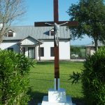 Immaculate Conception Catholic Church Panna Maria TX Cross Wood Restoration 1