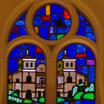 Our Lady of Guadalupe Mission TX Faceted Glass Novitiate min