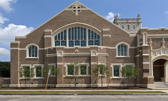 3 Laurel Heights United Methodist Church San Antonio TX Leaded Glass Restoration Wood Restoration Protective Glaz 1