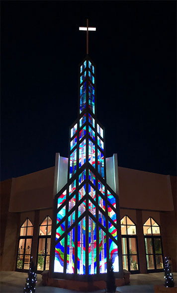 St. Thomas Aquinas Catholic Church El Paso TX Leaded Glass 1