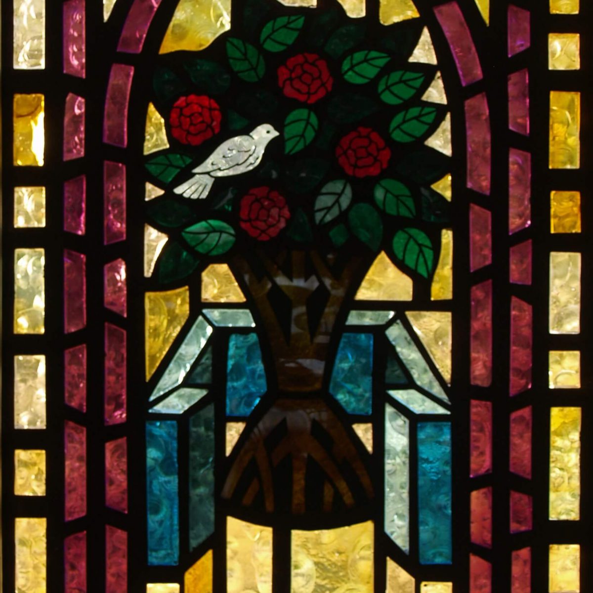 Whitsett Baptist Church, Whitsett TX Stained Glass